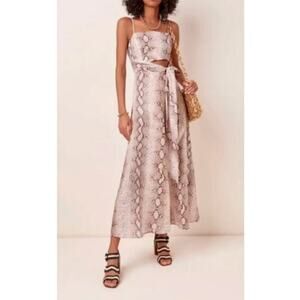 Zimmerman Bellitude Python Print Midi Dress Size 3